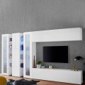 Wohnwand mit 2 Vitrinen, TV-Schrank, Hängeschrank Joy Mir Aktion