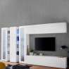 Wohnwand mit 2 Vitrinen, TV-Schrank, Hängeschrank Joy Mir Aktion