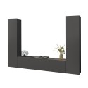 Moderne hängende Wohnwand mit 2 Schränken und TV-Möbel in Grau Vibe RT Angebot