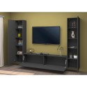Moderne hängende Wohnwand mit 2 Schränken und TV-Möbel in Grau Vibe RT Katalog