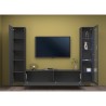 Moderne Wohnzimmerwand mit TV-Möbel, Vitrinen und Hängeschränken Peris RT Rabatte