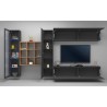 Moderne Hängende TV-Wand mit Vitrine und Bücherregal Femir RT Sales