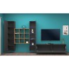 Moderne Wohnwand TV mit Schrank und Bücherregal aus Holz Ranil RT Sales