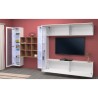 TV-Wandregal Weiß mit 2 Vitrinen und 9 Regalen Eron WH Katalog