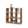 Moderne Wandregal mit 9 Ablagen aus Holz 90x90x25cm Roderik L Angebot