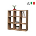 Moderne Wandregal mit 9 Ablagen aus Holz 90x90x25cm Roderik L Verkauf