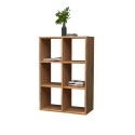 Modernes wandmontiertes Bücherregal Holz 6 Fachböden 60x90x25cm Roderik M Angebot