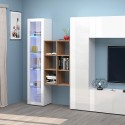 Moderne Wandregal Holz mit 6 Regalböden 60x90x25cm Roderik M Aktion