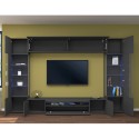 Moderne Wohnwand mit hängendem TV-Element und 2 Vitrinen Sultan RT Katalog