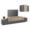 Moderne TV-Wandhalterung schwarz Holz Stady AP Angebot