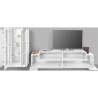 Wohnwand mit TV-Schrank und Vitrine, weiß, Woud WH Rabatte