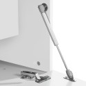 Wohnwand mit TV-Schrank und Vitrine, weiß, Woud WH Lagerbestand