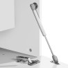 Wohnwand mit TV-Schrank und Vitrine, weiß, Woud WH Lagerbestand