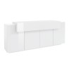 Moderne weiße Sideboard Anrichte für die Küche  200cm 4 Fächer Corona Side Lacq Angebot