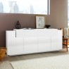 Moderne weiße Sideboard Anrichte für die Küche  200cm 4 Fächer Corona Side Lacq Katalog
