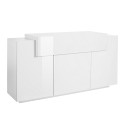 Sideboard weiß modernes Design 160cm 3 Fächer Corona Side Lacq Angebot
