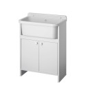 Waschbecken für den Außenbereich 55x34cm 2 Türen Pancrazio 5001PKC Negrari Aktion