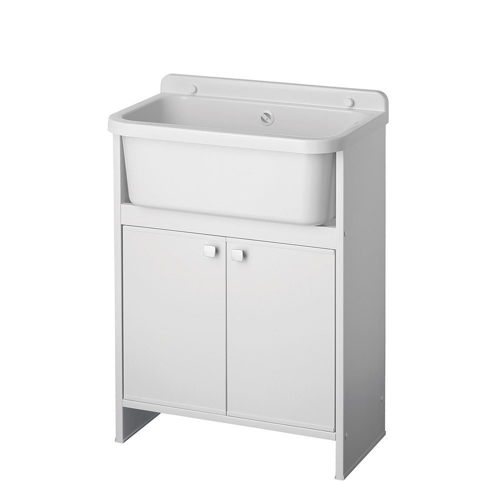 Waschbecken für den Außenbereich 55x34cm 2 Türen Pancrazio 5001PKC Negrari