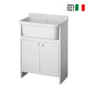 Waschbecken für den Außenbereich 55x34cm 2 Türen Pancrazio 5001PKC Negrari Verkauf