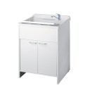 Waschtisch mit Schrank 60x60cm, 2 Türen, Modell 9007K Negrari Aktion