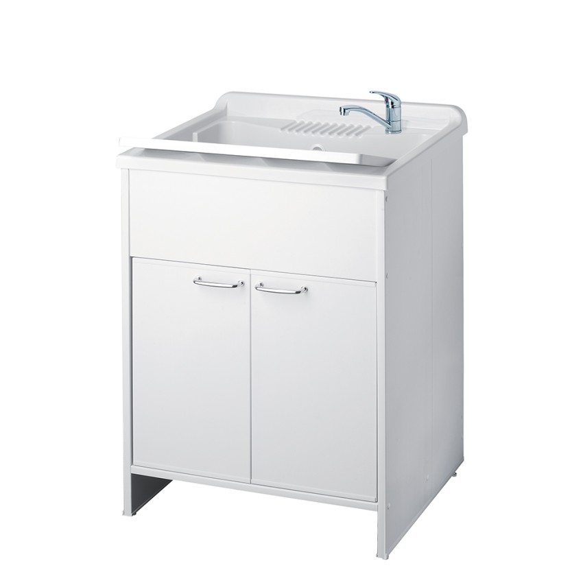 Waschtisch mit Schrank 60x60cm, 2 Türen, Modell 9007K Negrari Aktion