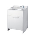 Waschtisch mit Schrank 60x60cm, 2 Türen, Modell 9007K Negrari Aktion
