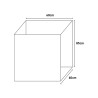 Waschtisch mit Schrank 60x60cm, 2 Türen, Modell 9007K Negrari Rabatte