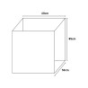 Mobiler Waschbeckenschrank für Waschküche mit Abdeckung, 2 Türen, 60x50 cm, 9002K Negrari Rabatte