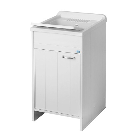 Waschtischschrank mit Waschbecken 45x50cm Weiß 9006K Negrari Aktion