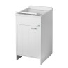 Waschtischschrank mit Waschbecken 45x50cm Weiß 9006K Negrari Aktion