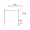 Waschtischschrank mit Waschbecken 45x50cm Weiß 9006K Negrari Sales