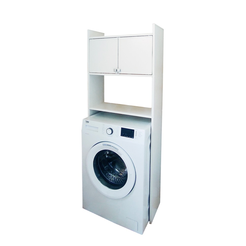 Platzsparender Waschmaschinen-Abdeckschrank 2 Türen Marsala 5016P Negrari