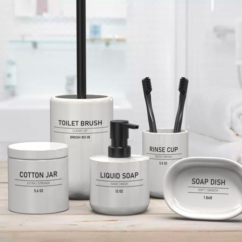 Badezimmer-Accessoires-Set...