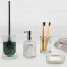 Badezimmer-Zubehörset aus Glas: Zahnbürstenhalter und Seifenschale Opal Aktion