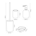 Badezimmer-Zubehörset aus Glas: Zahnbürstenhalter und Seifenschale Opal Angebot