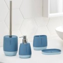 Badaccessoires Seifenspender Zahnbürstenhalter Hellblau Silk Aktion