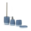 Badaccessoires Seifenspender Zahnbürstenhalter Hellblau Silk Verkauf