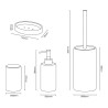 Keramik-Badezimmer-Zubehörset Seifenspender Zahnbürstenhalter Floral Angebot