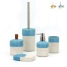 Keramik-Badaccessoires Seifenschale Toilettenbürstenhalter Dispenser Folk Verkauf