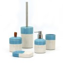Keramik-Badaccessoires Seifenschale Toilettenbürstenhalter Dispenser Folk Rabatte