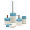Keramik-Badaccessoires Seifenschale Toilettenbürstenhalter Dispenser Folk Rabatte
