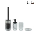 Badezimmer-Zubehörset Seifenspender Zahnputzbecher Glas Deco Aktion
