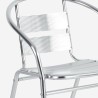 Tisch Set Rund 70 cm mit 2 Aluminiumstühlen für Garten, Bar, Außenbereich Fizz Katalog