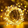 Lichterkette 200 LED Solarleuchten Weihnachtsgarten Balkonparty NestX