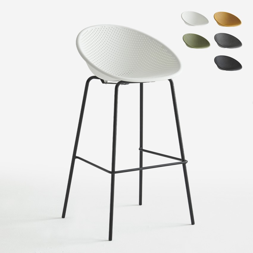 Hoher Hocker Modernes Design Moderno Küche Bar Restaurant H73cm Flaund