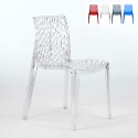 Gruvyer Stapelbarer transparenter Polycarbonat-Stuhl für Bars und Restaurants Rabatte