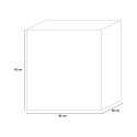 Quadratischer Couchtisch 86x86cm aus Holz für Wohnzimmer Dachshund Palma Sales
