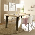 Esstisch im Industriedesign 190x90cm Holz und Eisen Makani Palma Aktion