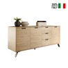 Moderne Holz-Kommode mit 3 Türen und 3 Schubladen 206cm Ekolu Palma Verkauf