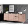 Moderne Holz-Kommode mit 3 Türen und 3 Schubladen 206cm Ekolu Palma Sales
